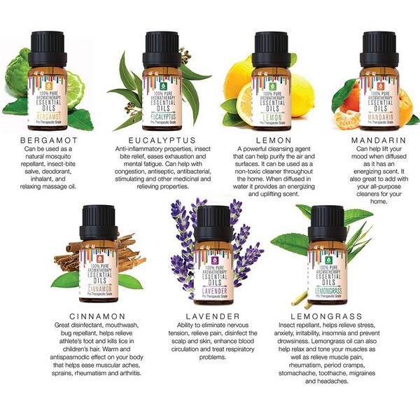 PURSONIC 100% Pure Essential Aromatherapy Oils #3