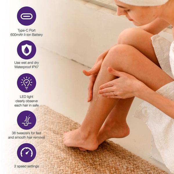 PURSONIC 6-in-1 Smooth Glide Epilator #2