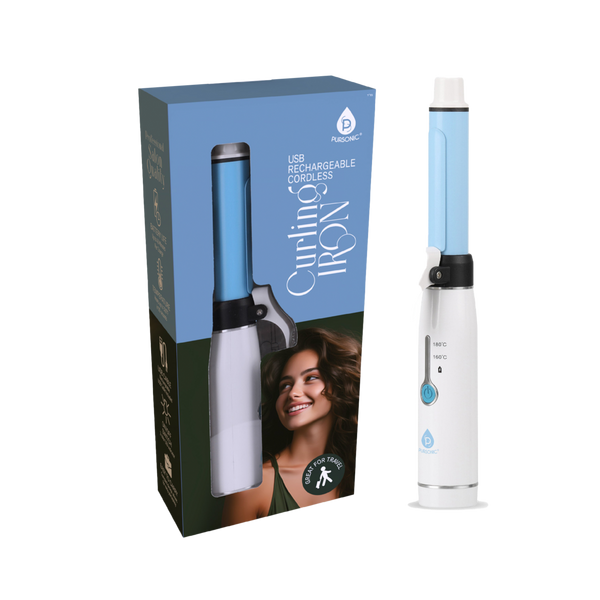 PURSONIC USB Rechargeable Cordless Curling Iron #1