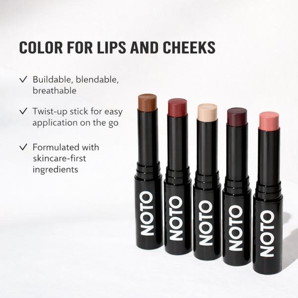 NOTO Botanics Multi-Bene Stick Lip + Cheek Color #4