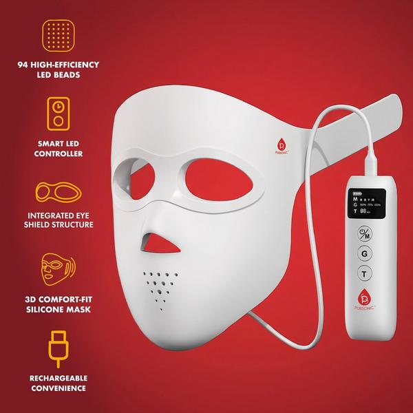 PURSONIC 3D Soft-Silicone LED Light Therapy Mask with Smart Controller #2