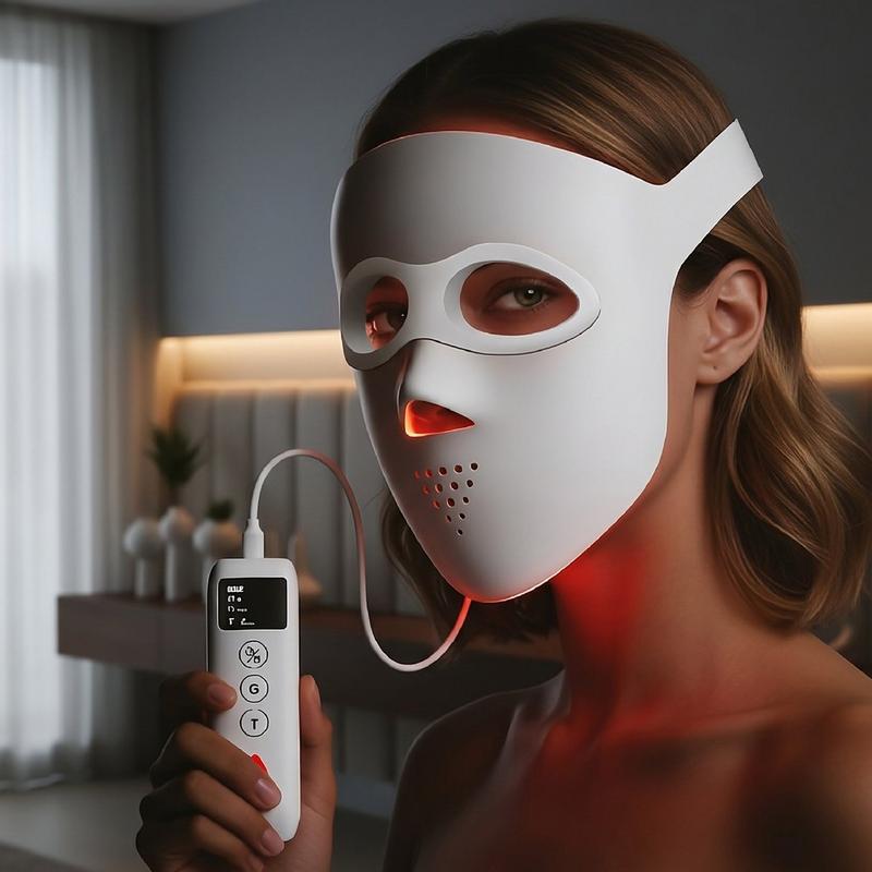 PURSONIC - 3D Soft-Silicone LED Light Therapy Mask with Smart