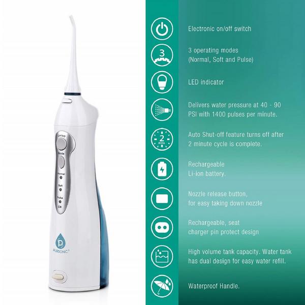 PURSONIC USB Rechargeable Oral Irrigator #2