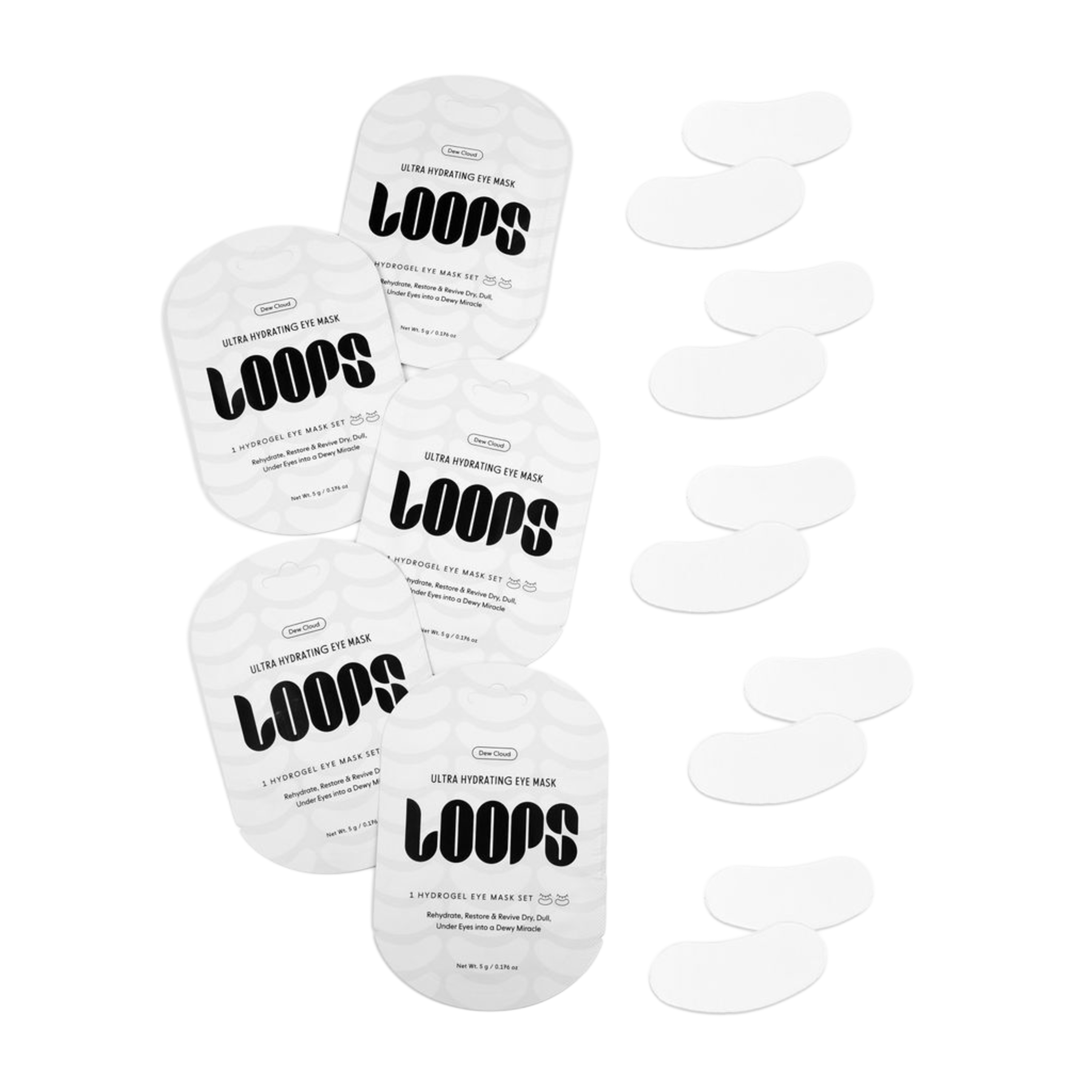 LOOPS Dew Cloud Ultra Hydrating Hydrogel Eye Mask Set #1