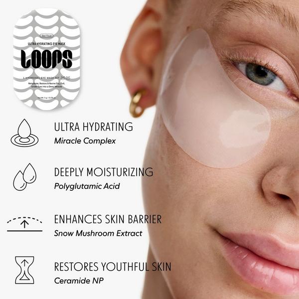 LOOPS Dew Cloud Ultra Hydrating Hydrogel Eye Mask Set #5