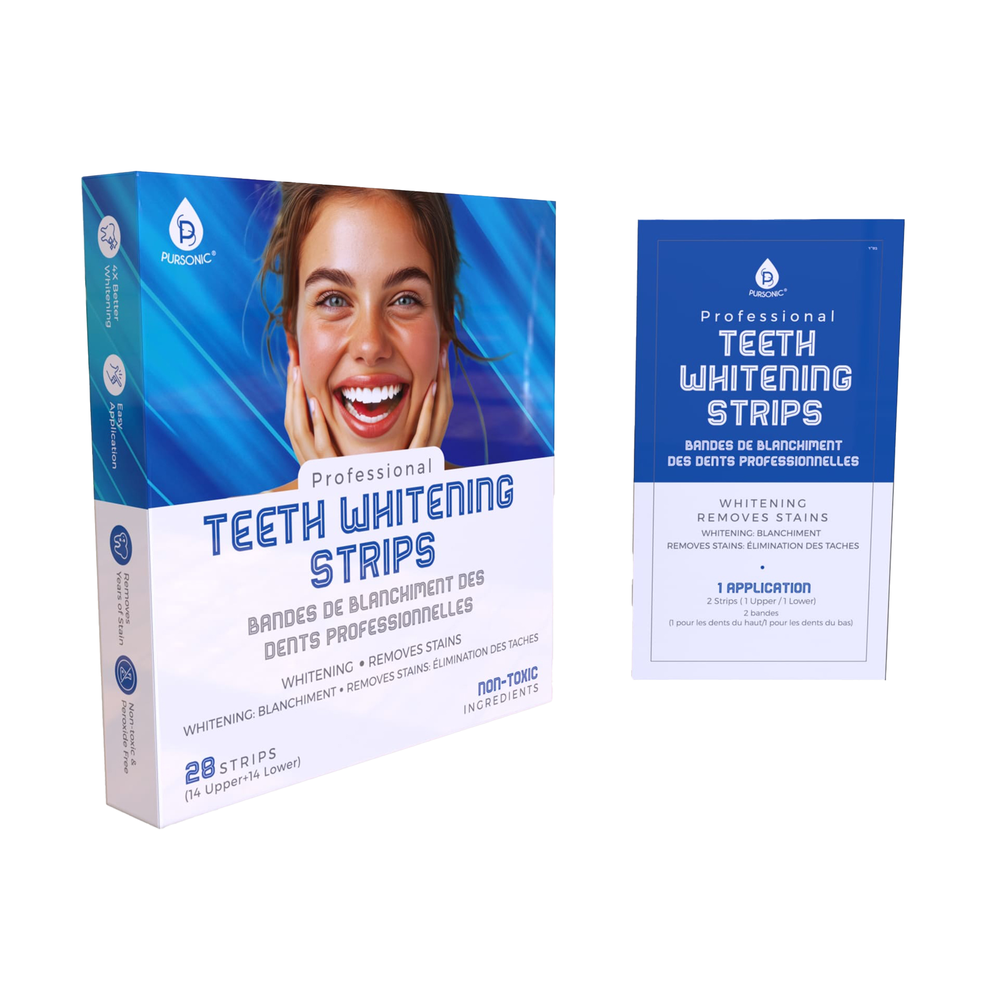PURSONIC Professional Teeth Whitening Strips #1