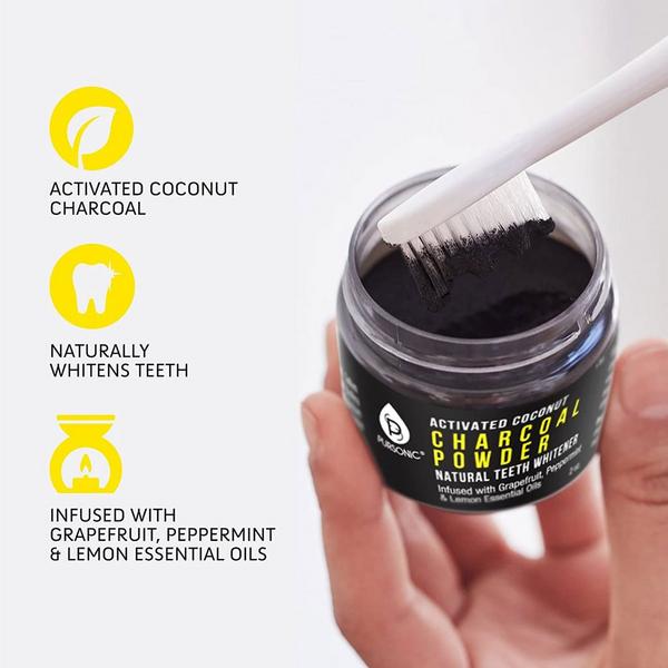 PURSONIC Activated Coconut Charcoal Powder Natural Teeth Whitener #4