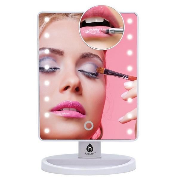 PURSONIC Him’s and Her’s LED Lighted Vanity Makeup Mirror Bundle #3