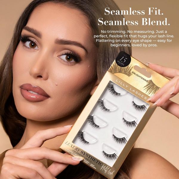 Lilly Lashes Luxury Synthetic Half Lashes 4-Pack #3