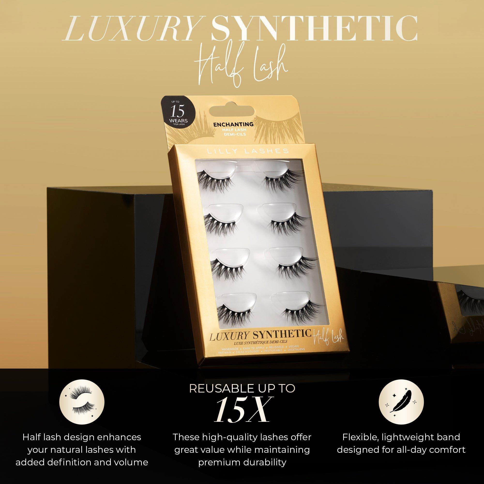 Набор из 4 пар накладных синтетических полуресниц Lilly Lashes Luxury — фото 4