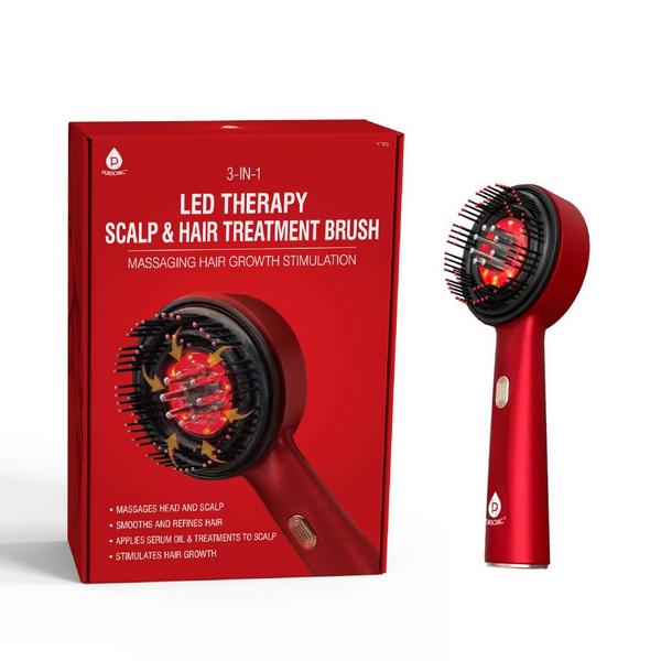 PURSONIC 3-in-1 LED Therapy Scalp & Hair Treatment Brush #4