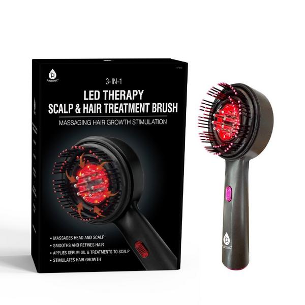 PURSONIC 3-in-1 LED Therapy Scalp & Hair Treatment Brush #4
