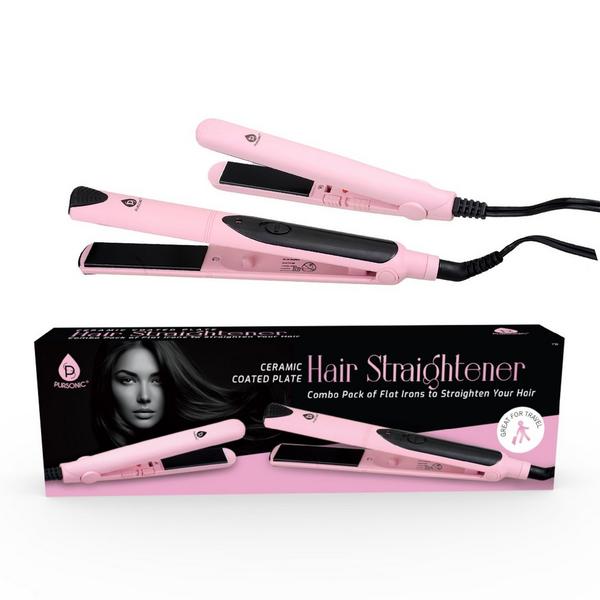 PURSONIC Professional Salon Quality Flat Iron Hair Straightener With A Free Travel Straightener #2