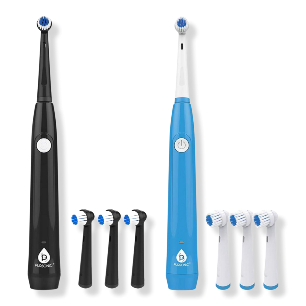 Pursonic His and Hers USB Rechargeable Rotary Toothbrush Bundle, 20% Off