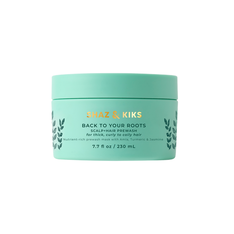 SHAZ & KIKS - 7.7 oz Scalp & Hair Prewash Mask for Thick, Curly to