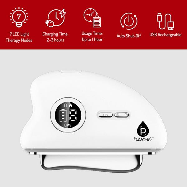 PURSONIC Ultimate 7-in-1 LED Light Therapy Skincare Bundle #4