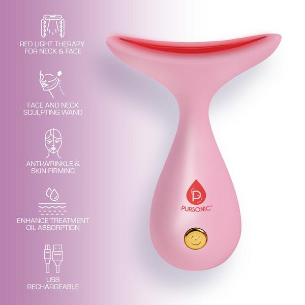 PURSONIC LED Light Therapy Neck & Face Sculpting Wand #2