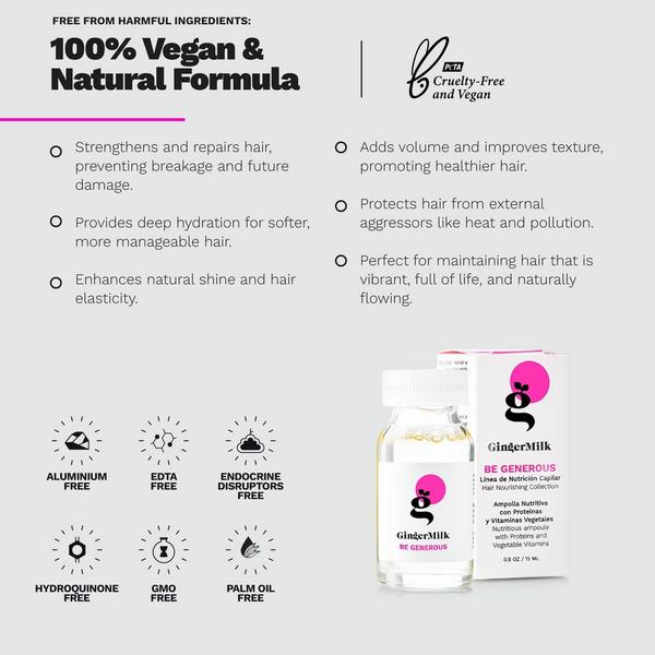 Ginger Milk Nutritive Ampoule with Proteins and Pro-Vitamin B5 #4