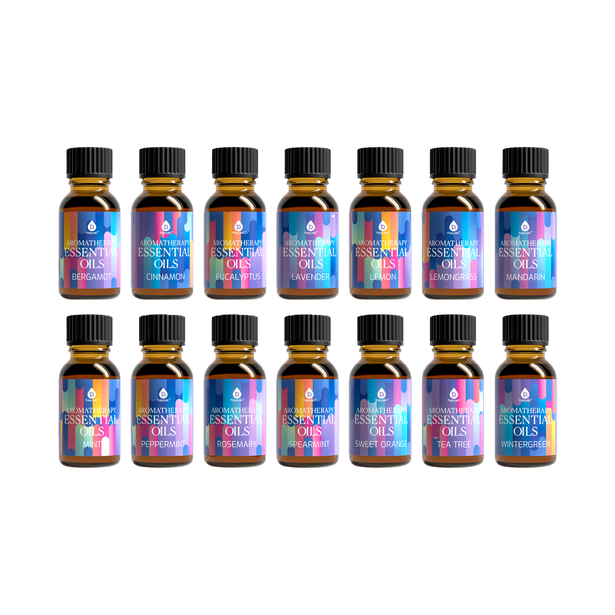 PURSONIC Aromatherapy Essential Oil Gift Set #1