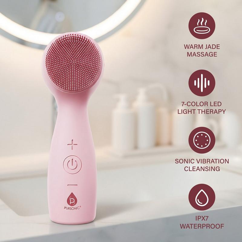 LifeVantage true refine FacialWash 3本セット PURSONIC - 3-in-1 Facial Cleanser with Heated Jade & 7-Color LED