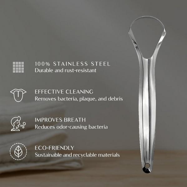 PURSONIC Stainless Steel Tongue Cleaner – 2 Pack #2