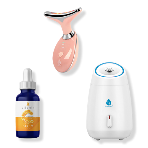PURSONIC - Facial Steamer, 7-in-1 LED Light Therapy Device