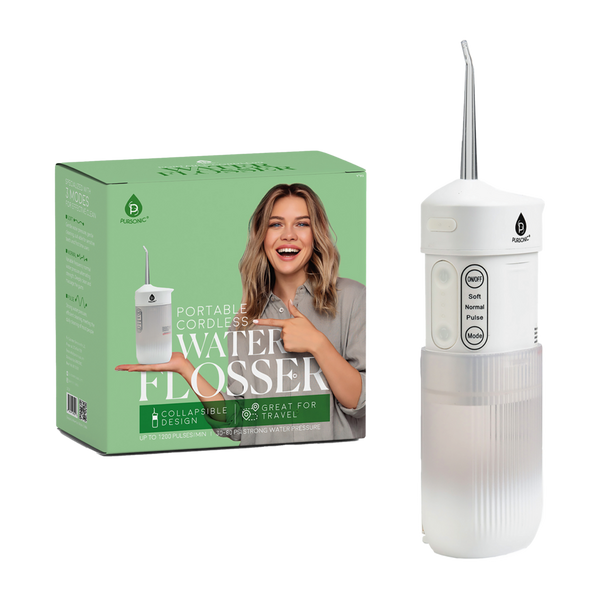 PURSONIC Portable USB Rechargeable Collapsible Water Flosser #1