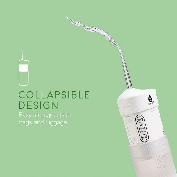 PURSONIC Portable USB Rechargeable Collapsible Water Flosser #3