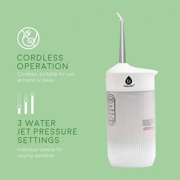 PURSONIC Portable USB Rechargeable Collapsible Water Flosser #4