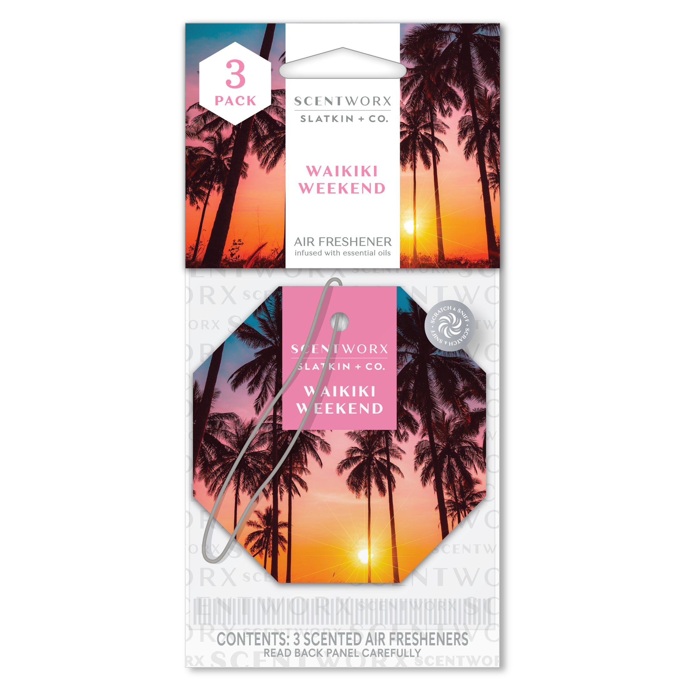 ScentWorx Waikiki Weekend Auto Air Freshener Set #1