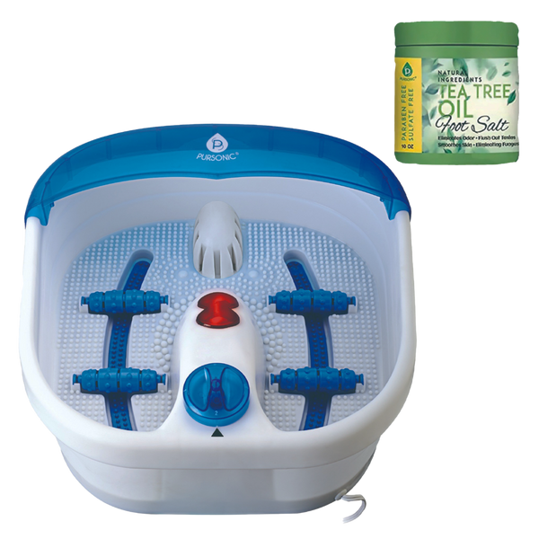 PURSONIC Foot Spa Massager with Tea Tree Oil Foot Salt Scrub #1