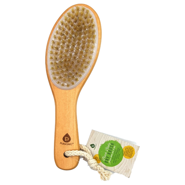 PURSONIC Bath Body Brush With Lotus Wooden Handle #1
