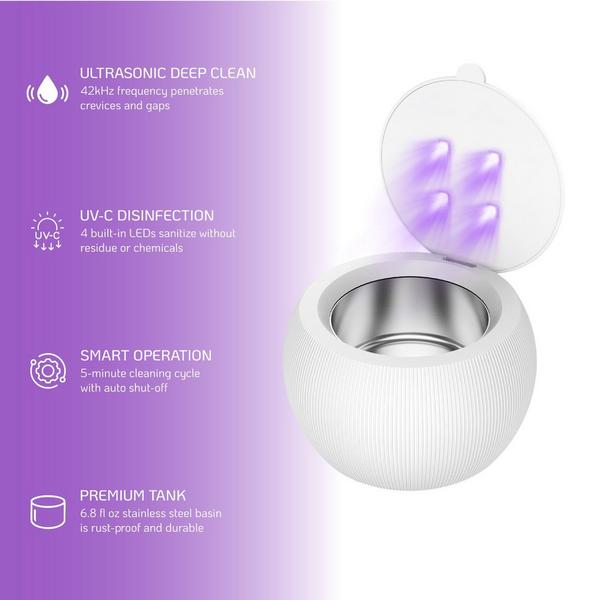 PURSONIC Ultrasonic Cleaner Pod – Deep Cleaning and UV Sterilization #2