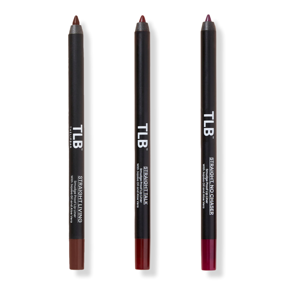 The Lip Bar Straight Line Creamy Lip Liner Trio Set - Straight Livin', Straight Talk, Straight No Chaser