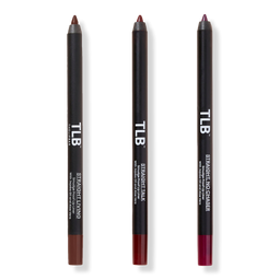 The Lip Bar Straight Line Creamy Lip Liner Trio Set - Straight Livin', Straight Talk, Straight No Chaser