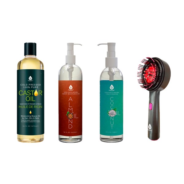 PURSONIC LED Therapy Brush, Castor Oil, Sweet Almond Oil, & Fractionated Coconut Oil #1