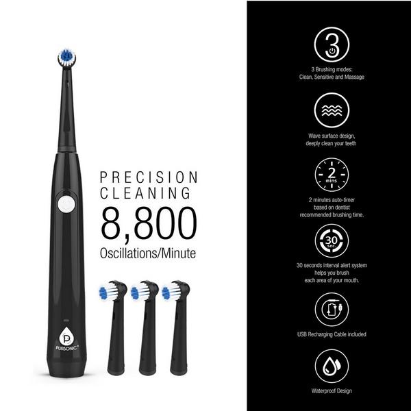 PURSONIC USB Rechargeable Electric Rotary Toothbrush #2