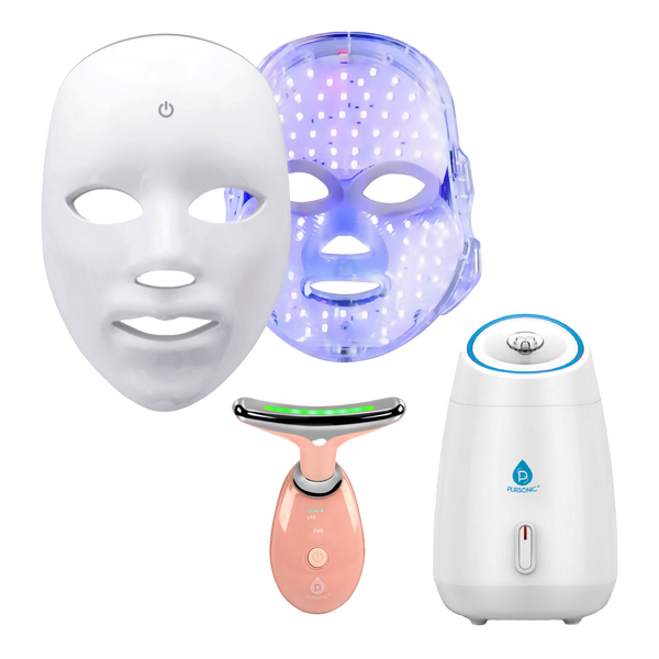 PURSONIC 3-in-1 LED Light Therapy Facial Spa Bundle #1