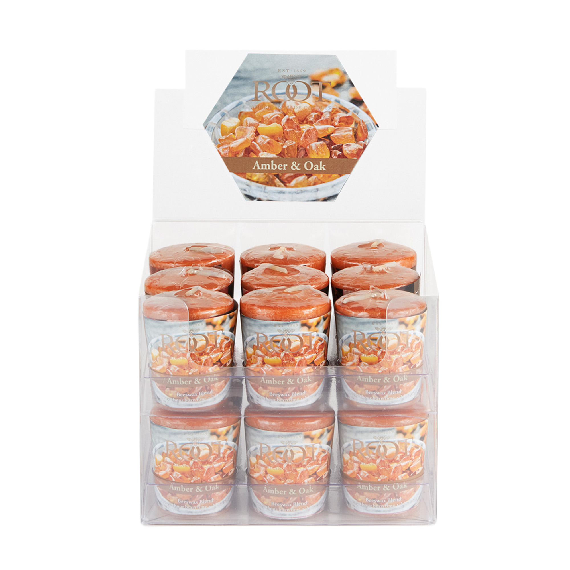 Root Candles Legacy Collection Luxury Scented Candle - Amber & Oak #1