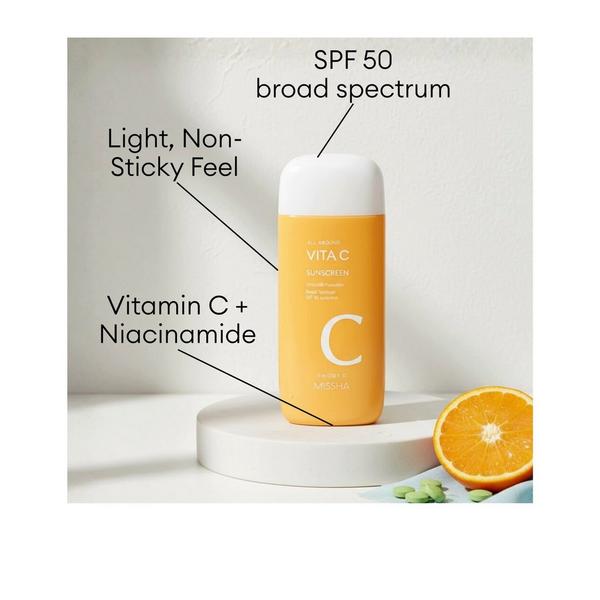 MISSHA All Around Vita C Sunscreen SPF50 Broadspectrum #3