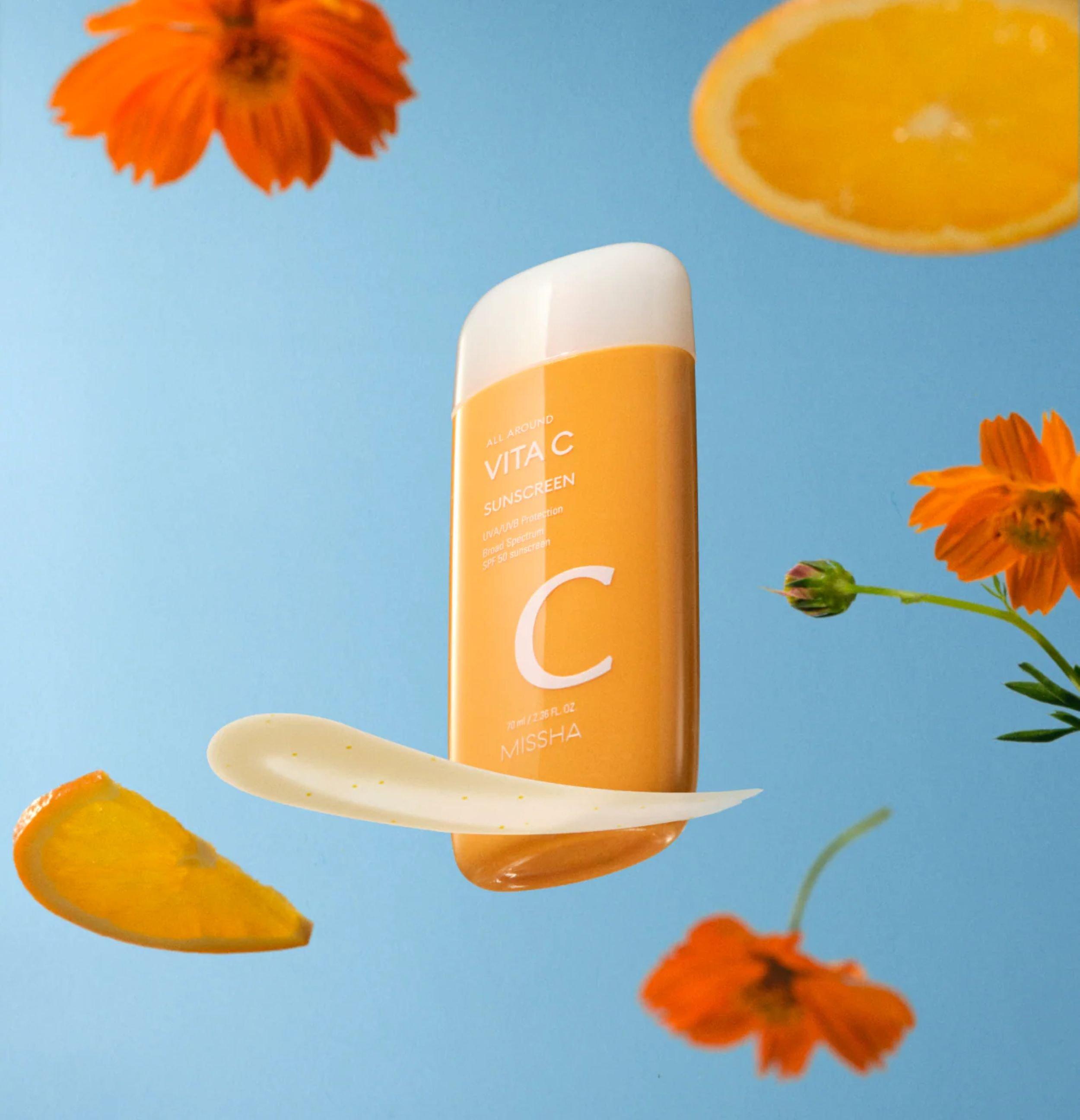 Солнцезащитное средство с витамином C Missha All Around SPF 50 широкого спектра — фото 4