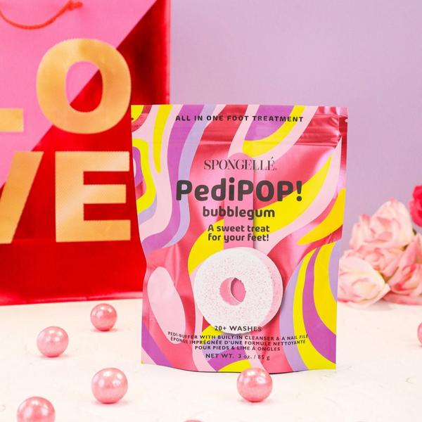 SPONGELLE PediPOP! Cotton Candy Pedi Buffer & Nail File | All-in-One Pedi Treatment #4