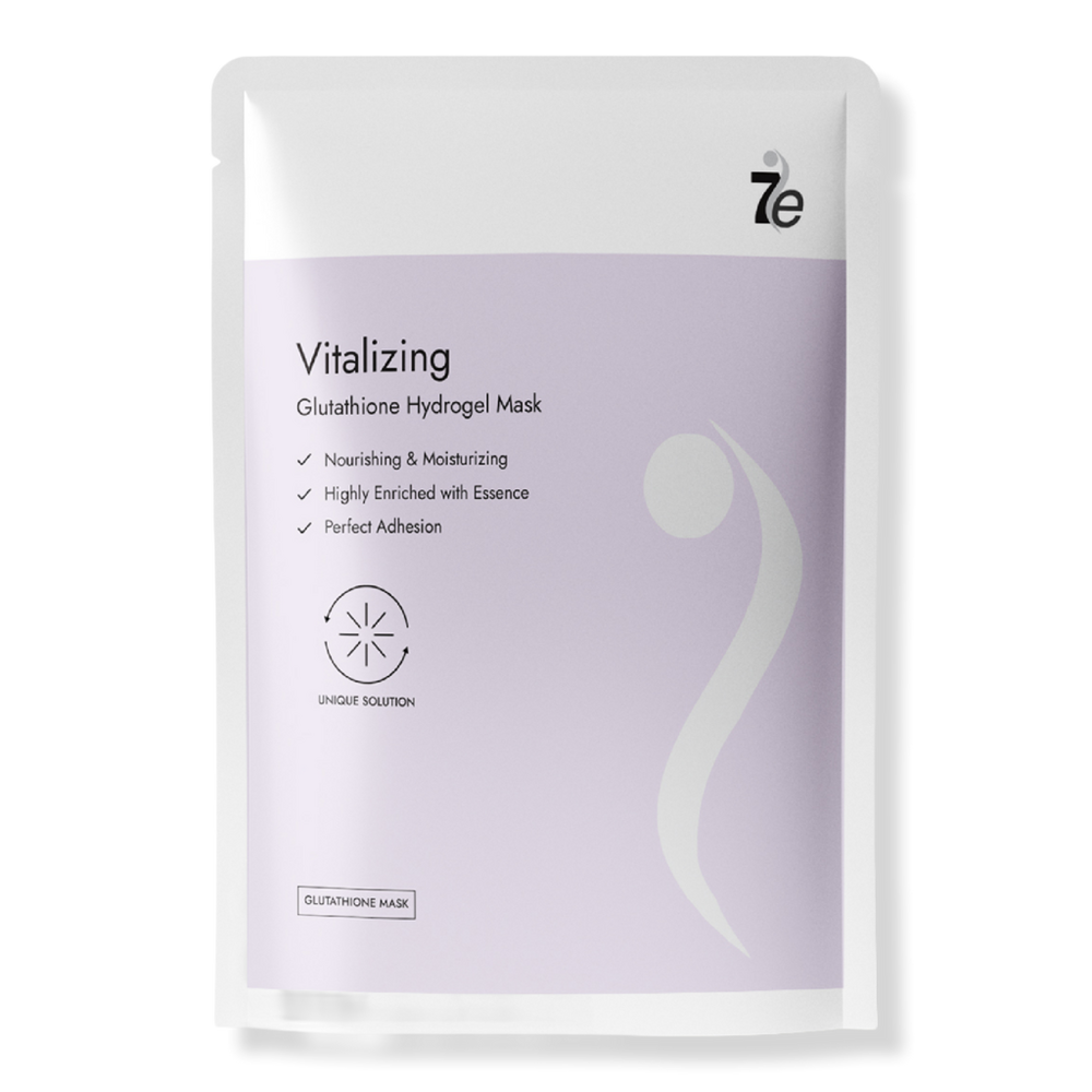7E Wellness Vitalizing Sheet Mask for Microcurrent Facials with Alligator Clips - White