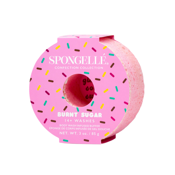 SPONGELLE Confection Chiffon Rose Donut Bath Sponge Built-In Body Wash Shower Loofah for Women #1