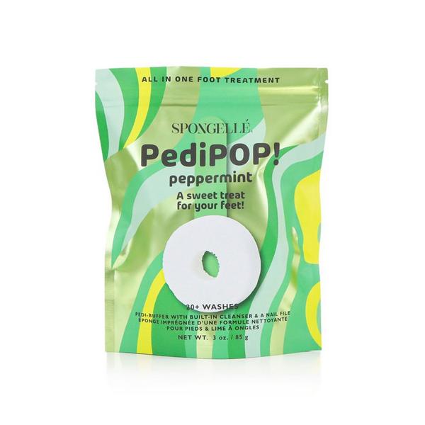SPONGELLE PediPOP! Cotton Candy Pedi Buffer & Nail File Body Wash Infused Exfoliating Foot Scrub #2