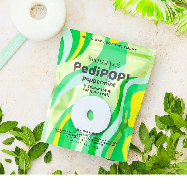 SPONGELLE PediPOP! Cotton Candy Pedi Buffer & Nail File | All-in-One Pedi Treatment #4
