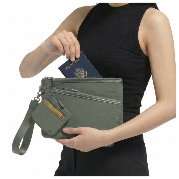 Joan & David The Hold-All Sport Nylon 4 Piece Set Wristlet Pouches, Card Case, Keychain Lanyard #2