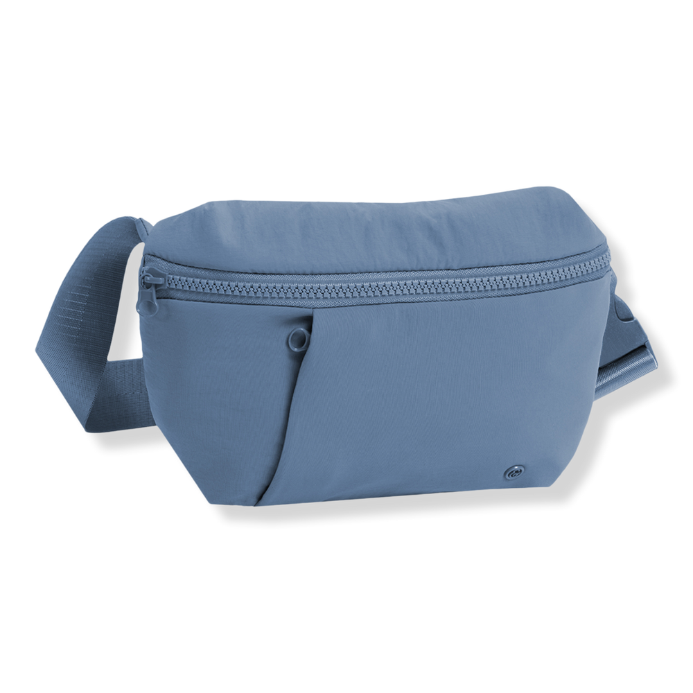 Joan & David Sport Nylon Passport Front Pocket Belt Bag - Denim