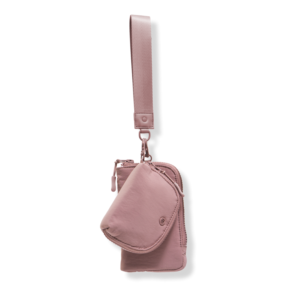 Joan & David The Hold-All Sport Nylon 3 Piece Set Phone Case Wallet, Zip Coin Pouch & Key Chain Lanyard - Blush