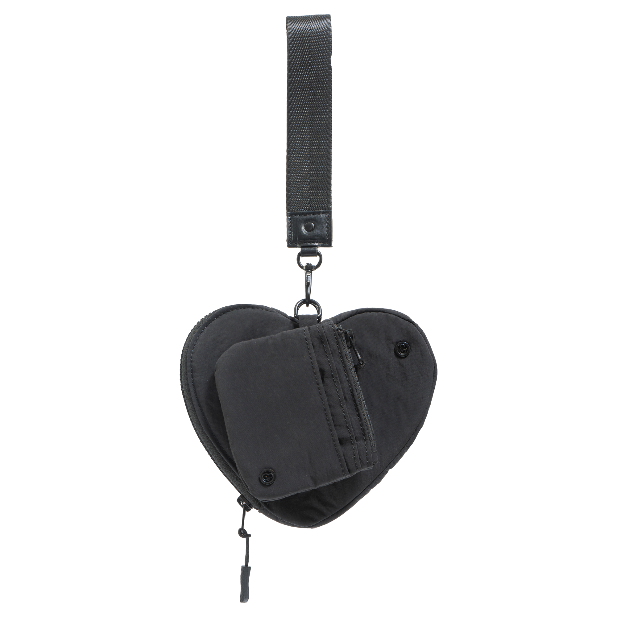 Joan & David The Hold-All Sport Nylon 3 Piece Set Heart Zip Pouch, Card Case & Lanyard Key Chain #1